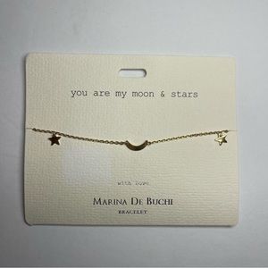 MARINA DE BUCHI “you are my moon & stars” Gold Plated Bracelet